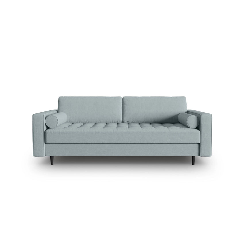Aspen 3-Sitzer Sofa aus Strukturierter Stoff in Blau (Melva 72), 219x90x90 cm von Cosmopolitan Design – Bild 1