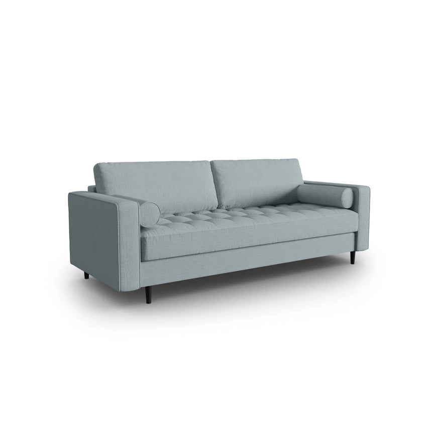 Aspen 3-Sitzer Sofa aus Strukturierter Stoff in Blau (Melva 72), 219x90x90 cm von Cosmopolitan Design – Bild 2