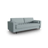 Aspen 3-Sitzer Sofa aus Strukturierter Stoff in Blau (Melva 72), 219x90x90 cm von Cosmopolitan Design – Bild 2