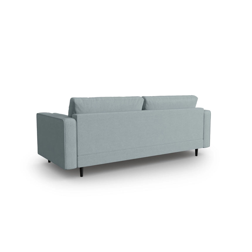 Aspen 3-Sitzer Sofa aus Strukturierter Stoff in Blau (Melva 72), 219x90x90 cm von Cosmopolitan Design – Bild 3