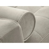 Aspen 3-Sitzer Sofa mit Schlaffunktion und Stauraum, aus Samt in Dunkelbeige (Salvador 2), 225x100x96 cm von Cosmopolitan Design – Bild 7