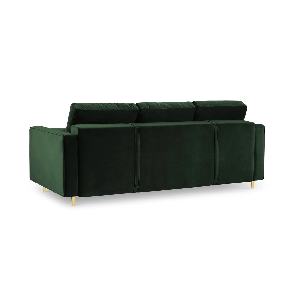 Aspen 3-Sitzer Sofa mit Schlaffunktion und Stauraum, aus Samt in Flaschengrün (Salvador 07), 225x100x96 cm von Cosmopolitan Design – Bild 4