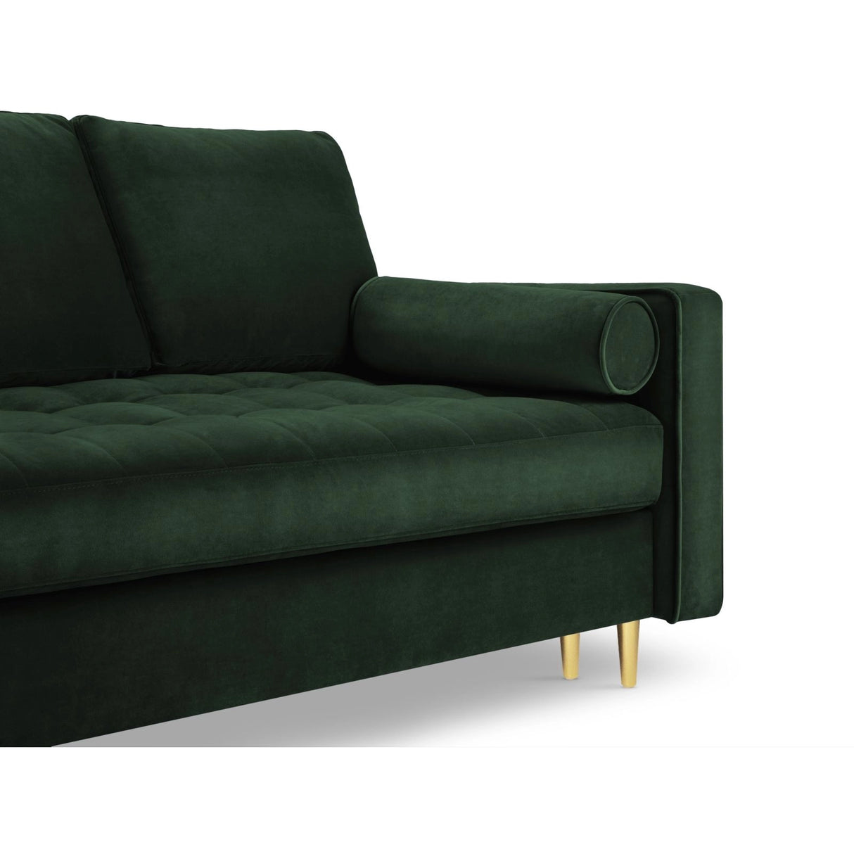 Aspen 3-Sitzer Sofa mit Schlaffunktion und Stauraum, aus Samt in Flaschengrün (Salvador 07), 225x100x96 cm von Cosmopolitan Design – Bild 6