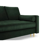 Aspen 3-Sitzer Sofa mit Schlaffunktion und Stauraum, aus Samt in Flaschengrün (Salvador 07), 225x100x96 cm von Cosmopolitan Design – Bild 6
