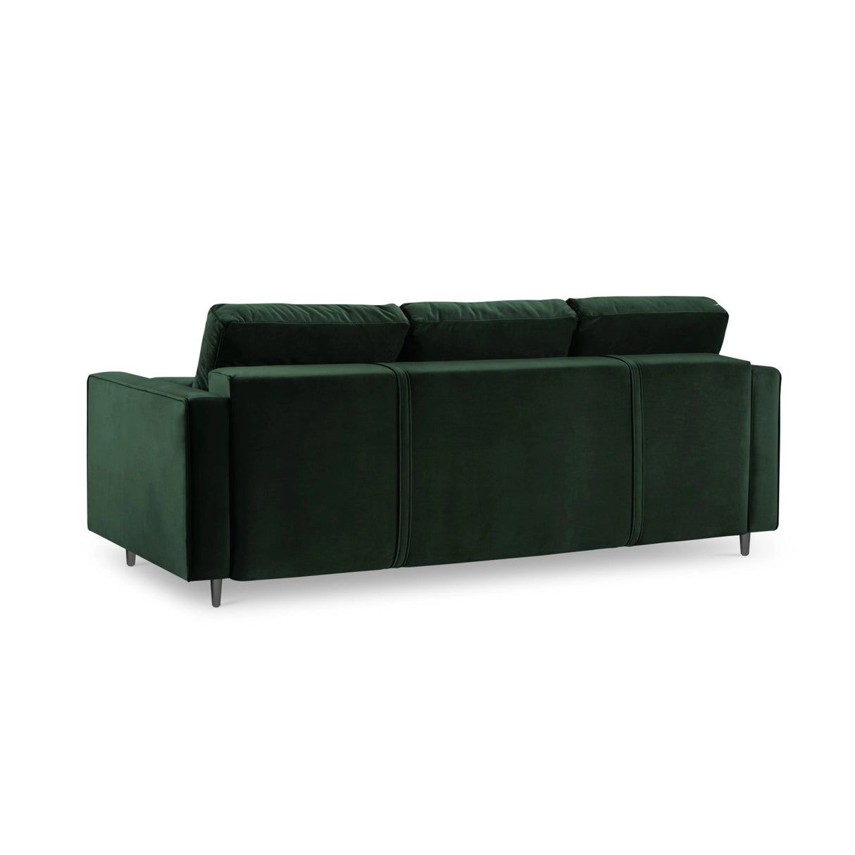 Aspen 3-Sitzer Sofa mit Schlaffunktion und Stauraum, aus Samt in Flaschengrün (Salvador 07), 225x100x96 cm von Cosmopolitan Design – Bild 4
