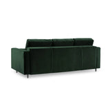 Aspen 3-Sitzer Sofa mit Schlaffunktion und Stauraum, aus Samt in Flaschengrün (Salvador 07), 225x100x96 cm von Cosmopolitan Design – Bild 4
