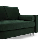 Aspen 3-Sitzer Sofa mit Schlaffunktion und Stauraum, aus Samt in Flaschengrün (Salvador 07), 225x100x96 cm von Cosmopolitan Design – Bild 6