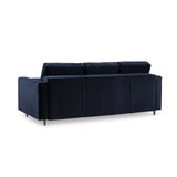 Aspen 3-Sitzer Sofa mit Schlaffunktion und Stauraum, aus Samt in Königsblau (Salvador 05), 225x100x96 cm von Cosmopolitan Design – Bild 4