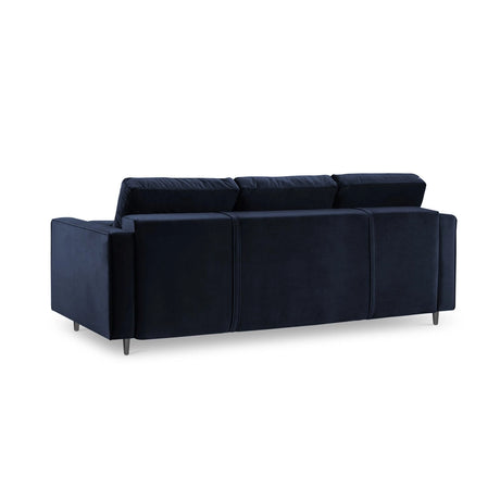 Aspen 3-Sitzer Sofa mit Schlaffunktion und Stauraum, aus Samt in Königsblau (Salvador 05), 225x100x96 cm von Cosmopolitan Design – Bild 4