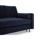 Aspen 3-Sitzer Sofa mit Schlaffunktion und Stauraum, aus Samt in Königsblau (Salvador 05), 225x100x96 cm von Cosmopolitan Design – Bild 6