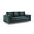 Aspen 3-Sitzer Sofa mit Schlaffunktion und Stauraum, aus Samt in Petrol (Salvador 06), 225x100x96 cm von Cosmopolitan Design – Bild 1