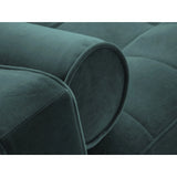 Aspen 3-Sitzer Sofa mit Schlaffunktion und Stauraum, aus Samt in Petrol (Salvador 06), 225x100x96 cm von Cosmopolitan Design – Bild 7