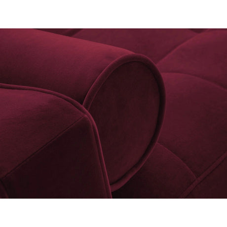 Aspen 3-Sitzer Sofa mit Schlaffunktion und Stauraum, aus Samt in Rot (Salvador 13), 225x100x96 cm von Cosmopolitan Design – Bild 7