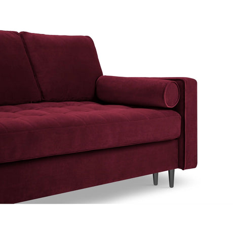 Aspen 3-Sitzer Sofa mit Schlaffunktion und Stauraum, aus Samt in Rot (Salvador 13), 225x100x96 cm von Cosmopolitan Design – Bild 6