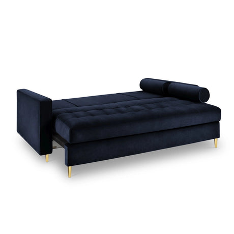 Aspen 3-Sitzer Sofa mit Schlaffunktion und Stauraum, aus Samt oder Strukturstoff, 225x100x96 cm von Cosmopolitan Design – Bild 5