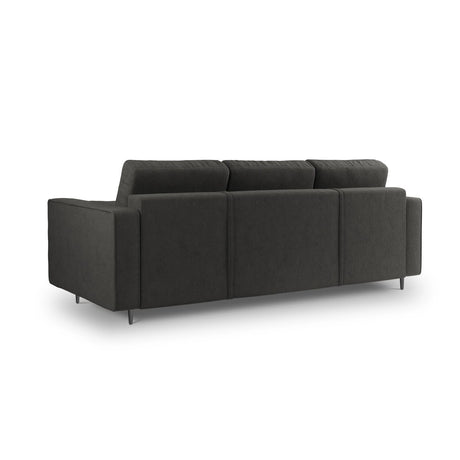 Aspen 3-Sitzer Sofa mit Schlaffunktion und Stauraum, aus Strukturierter Stoff in Dunkelgrau (Positano 95), 225x100x96 cm von Cosmopolitan Design – Bild 3