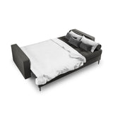 Aspen 3-Sitzer Sofa mit Schlaffunktion und Stauraum, aus Strukturierter Stoff in Dunkelgrau (Positano 95), 225x100x96 cm von Cosmopolitan Design – Bild 5