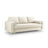 Aspen 3-Sitzer Sofa mit Schlaffunktion und Stauraum, aus Strukturierter Stoff in Hellbeige (Positano 02), 225x100x96 cm von Cosmopolitan Design – Bild 1