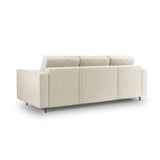 Aspen 3-Sitzer Sofa mit Schlaffunktion und Stauraum, aus Strukturierter Stoff in Hellbeige (Positano 02), 225x100x96 cm von Cosmopolitan Design – Bild 3