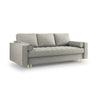 Aspen 3-Sitzer Sofa mit Schlaffunktion und Stauraum, aus Strukturierter Stoff in Hellgrau (Positano 83), 225x100x96 cm von Cosmopolitan Design – Bild 1