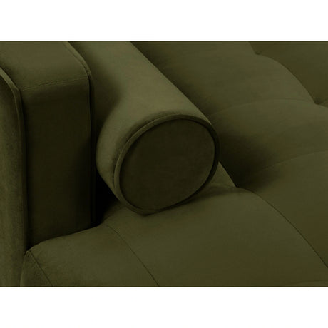 Aspen 4-Sitzer Ecksofa, Linke Seite, aus Samt in Grün (Salvador 8), 236x170x90 cm von Cosmopolitan Design – Bild 5