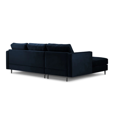 Aspen 4-Sitzer Ecksofa, Linke Seite, aus Samt in Königsblau (Salvador 5), 236x170x90 cm von Cosmopolitan Design – Bild 3