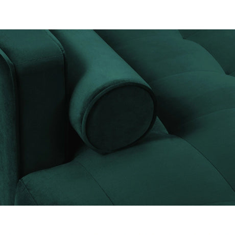 Aspen 4-Sitzer Ecksofa, Linke Seite, aus Samt in Petrol (Salvador 6), 236x170x90 cm von Cosmopolitan Design – Bild 5