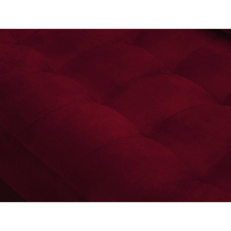 Aspen 4-Sitzer Ecksofa, Linke Seite, aus Samt in Rot (Salvador 13), 236x170x90 cm von Cosmopolitan Design – Bild 6