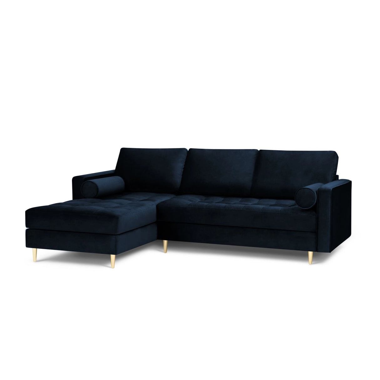 Aspen 4-Sitzer Ecksofa, Linke Seite, aus Samt oder Strukturstoff, 236x170x90 cm von Cosmopolitan Design – Bild 2