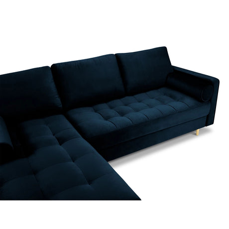 Aspen 4-Sitzer Ecksofa, Linke Seite, aus Samt oder Strukturstoff, 236x170x90 cm von Cosmopolitan Design – Bild 4