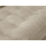 Aspen 4-Sitzer Ecksofa, Rechte Seite, aus Samt in Dunkelbeige (Salvador 2), 236x170x90 cm von Cosmopolitan Design – Bild 6