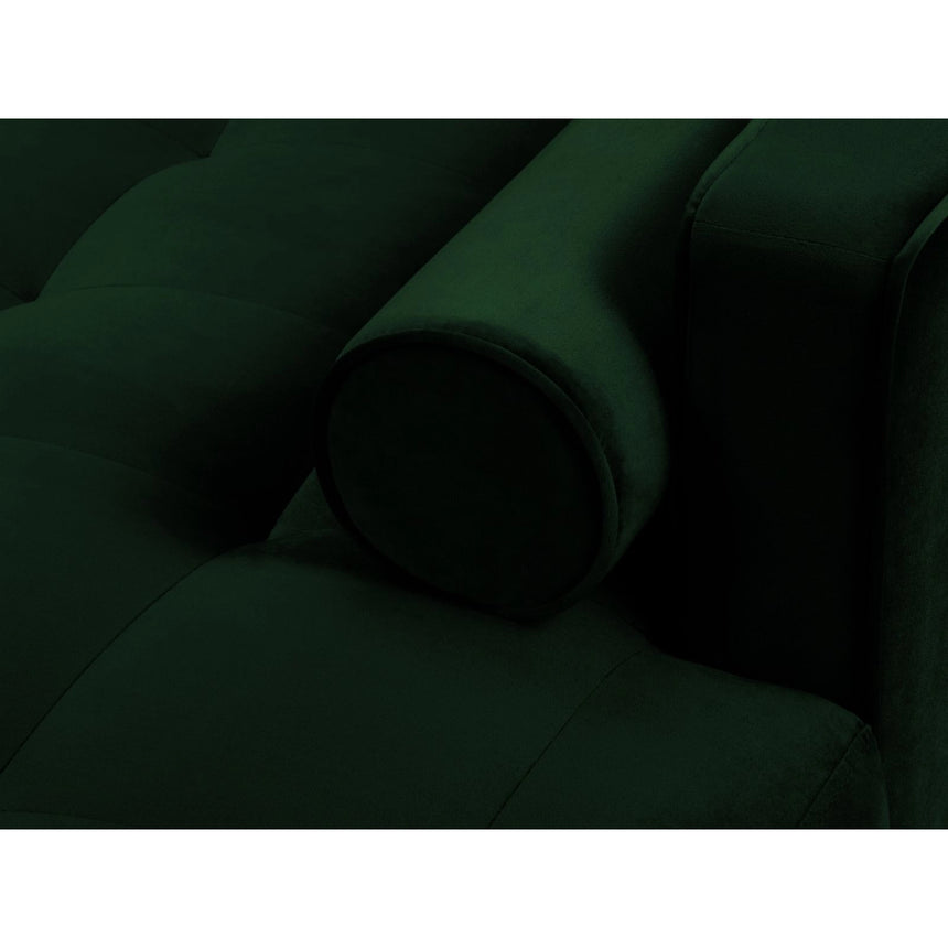 Aspen 4-Sitzer Ecksofa, Rechte Seite, aus Samt in Flaschengrün (Salvador 7), 236x170x90 cm von Cosmopolitan Design – Bild 5