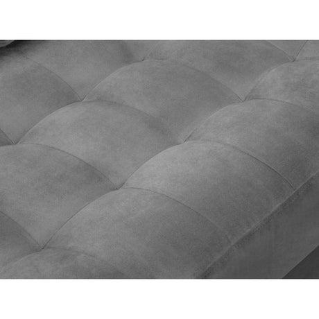 Aspen 4-Sitzer Ecksofa, Rechte Seite, aus Samt in Grau (Salvador 17), 236x170x90 cm von Cosmopolitan Design – Bild 6