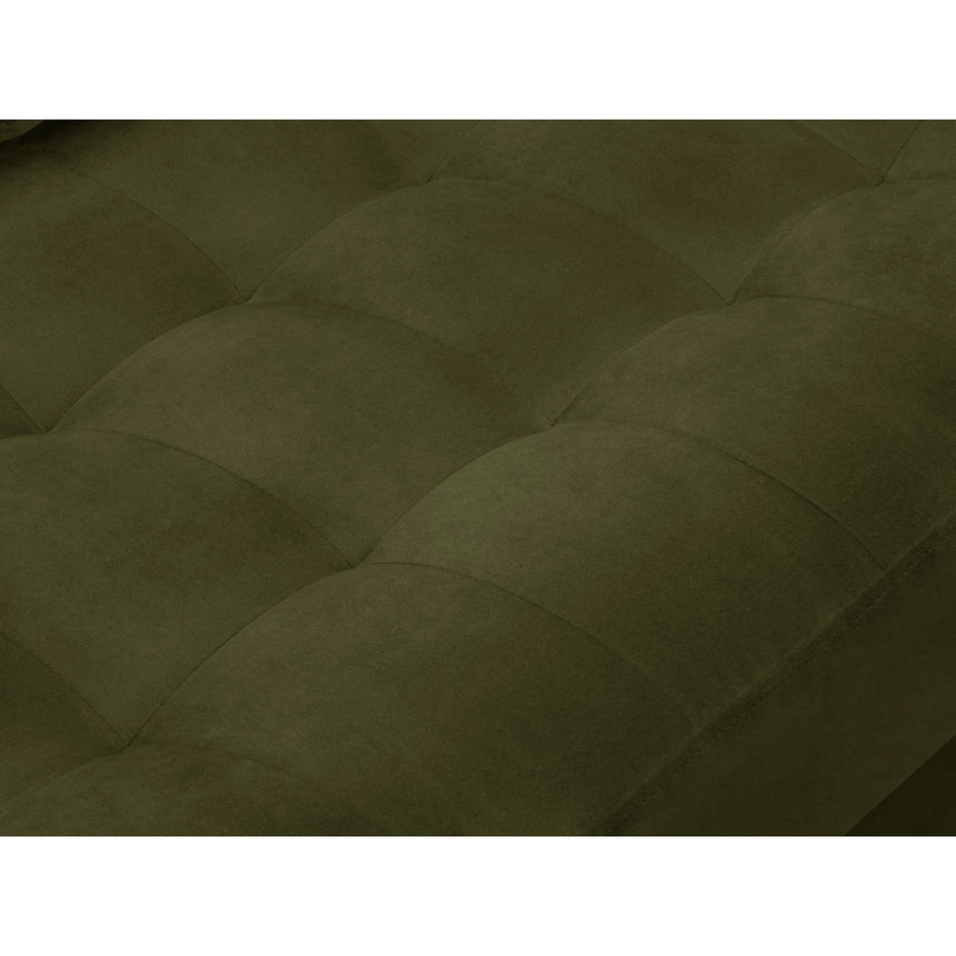 Aspen 4-Sitzer Ecksofa, Rechte Seite, aus Samt in Grün (Salvador 8), 236x170x90 cm von Cosmopolitan Design – Bild 6