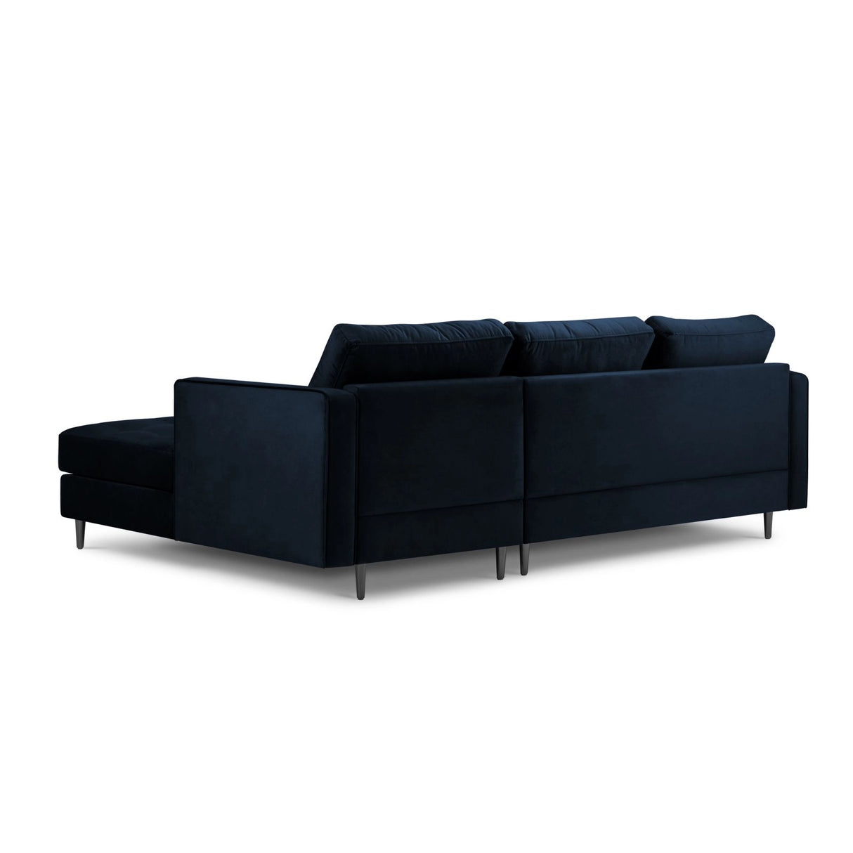 Aspen 4-Sitzer Ecksofa, Rechte Seite, aus Samt in Königsblau (Salvador 5), 236x170x90 cm von Cosmopolitan Design – Bild 3