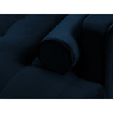 Aspen 4-Sitzer Ecksofa, Rechte Seite, aus Samt in Königsblau (Salvador 5), 236x170x90 cm von Cosmopolitan Design – Bild 5