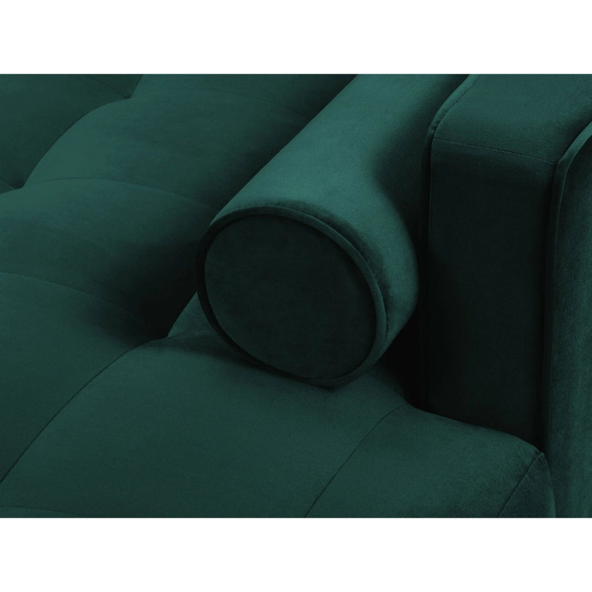 Aspen 4-Sitzer Ecksofa, Rechte Seite, aus Samt in Petrol (Salvador 6), 236x170x90 cm von Cosmopolitan Design – Bild 5
