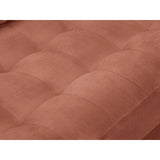Aspen 4-Sitzer Ecksofa, Rechte Seite, aus Samt in Rosa (Salvador 11), 236x170x90 cm von Cosmopolitan Design – Bild 6