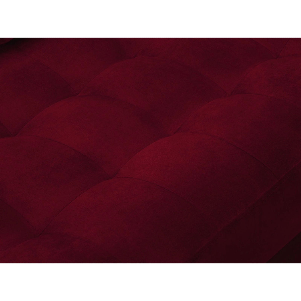 Aspen 4-Sitzer Ecksofa, Rechte Seite, aus Samt in Rot (Salvador 13), 236x170x90 cm von Cosmopolitan Design – Bild 6