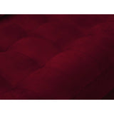Aspen 4-Sitzer Ecksofa, Rechte Seite, aus Samt in Rot (Salvador 13), 236x170x90 cm von Cosmopolitan Design – Bild 6
