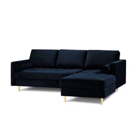Aspen 4-Sitzer Ecksofa, Rechte Seite, aus Samt oder Strukturstoff, 236x170x90 cm von Cosmopolitan Design – Bild 1