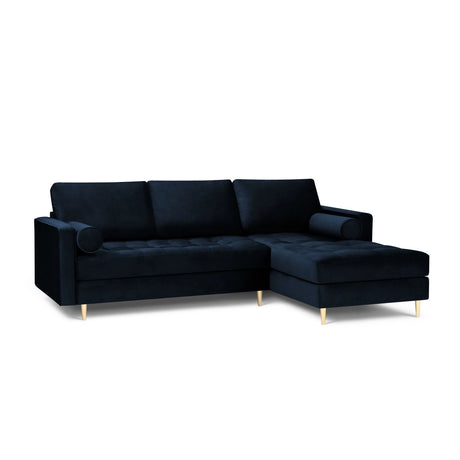 Aspen 4-Sitzer Ecksofa, Rechte Seite, aus Samt oder Strukturstoff, 236x170x90 cm von Cosmopolitan Design – Bild 2