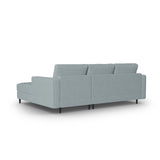 Aspen 4-Sitzer Ecksofa, Rechte Seite, aus Strukturierter Stoff in Blau (Melva 72), 236x170x90 cm von Cosmopolitan Design – Bild 4