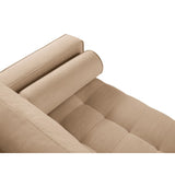 Aspen 5-Sitzer Ecksofa mit Schlaffunktion und Stauraum, Linke Seite, aus Strukturierter Stoff in Beige (Melva 06), 240x175x96 cm von Cosmopolitan Design – Bild 7