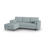 Aspen 5-Sitzer Ecksofa mit Schlaffunktion und Stauraum, Linke Seite, aus Strukturierter Stoff in Blau (Melva 72), 240x175x96 cm von Cosmopolitan Design – Bild 3