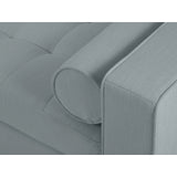 Aspen 5-Sitzer Ecksofa mit Schlaffunktion und Stauraum, Linke Seite, aus Strukturierter Stoff in Blau (Melva 72), 240x175x96 cm von Cosmopolitan Design – Bild 8