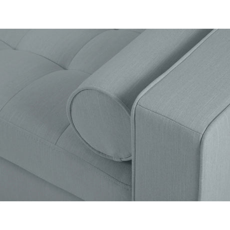 Aspen 5-Sitzer Ecksofa mit Schlaffunktion und Stauraum, Linke Seite, aus Strukturierter Stoff in Blau (Melva 72), 240x175x96 cm von Cosmopolitan Design – Bild 8