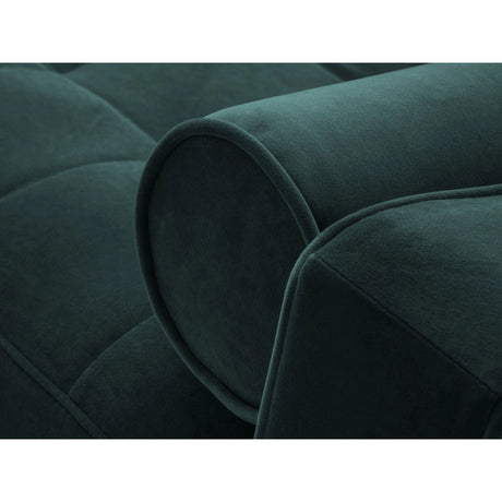 Aspen 5-Sitzer Ecksofa mit Schlaffunktion und Stauraum, Rechte Seite, aus Samt in Petrol (Salvador 06), 240x175x96 cm von Cosmopolitan Design – Bild 6