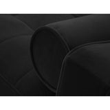 Aspen 5-Sitzer Ecksofa mit Schlaffunktion und Stauraum, Rechte Seite, aus Samt in Schwarz (Salvador 19), 240x175x96 cm von Cosmopolitan Design – Bild 6