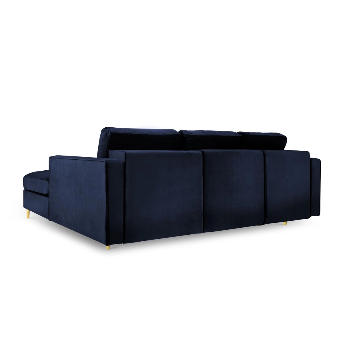 Aspen 5-Sitzer Ecksofa mit Schlaffunktion und Stauraum, Rechte Seite, aus Samt oder Strukturstoff, 240x175x96 cm von Cosmopolitan Design – Bild 4